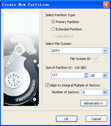 Create New Partition