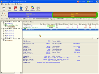 Main screen of PartitionGuru DOS Version