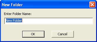 Create new folder dialog