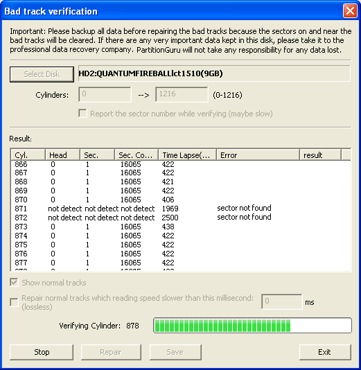 verify result