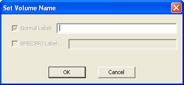Set Volume Name