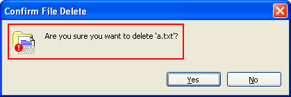 delete file