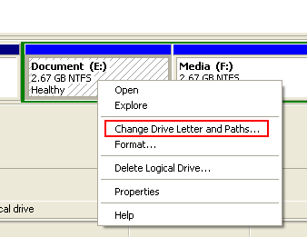 change driver letter